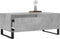 vidaXL - Salontafel - 90x50x36,5 - cm - bewerkt - hout - betongrijs