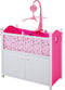 My Beautiful Dollsroom Houten Poppen-Ledikant met Muziek Roze/Wit