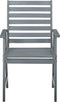 vidaXL - Tuinstoelen - 2 - st - massief - acaciahout - grijs