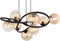 Globo Tuberius - Hanglamp - G9 - Ø 65cm - Messing zwart - 56141-8H