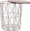 vidaXL - Salontafel - Ø - 47 - cm - koperkleurig