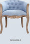 Kruk DKD Home Decor Blauw Bruin Linnen Rubberwood (109 x 39 x 60 cm)
