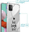 iMoshion Hoesje Geschikt voor Samsung Galaxy A51 Hoesje Met Koord - iMoshion Design Hoesje met Koord - Zwart / Transparant / Live Laugh Love