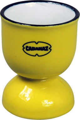 CABANAZ - eierdop, keramiek, EGG CUP, geel