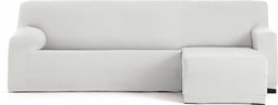Hoes voor chaise longue met korte armleuning rechts Eysa BRONX Wit 110 x 110 x 310 cm