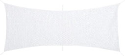 vidaXL - Camouflagenet - met - opbergzak - 409x206 - cm - wit