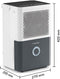 TROTEC TTK 33 E - Luchtontvochtiger - Hygrostatgeregeld - Wit Grijs