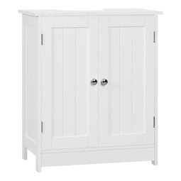 Woltu Badkamermeubel met Verstelbare Plank - MDF Wit - 50 x 60 x 30 cm