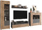 Furnilux Freno - Woonkamercombinatie - 350x40x195cm - Grijs Eiken