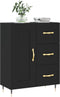 vidaXL - Dressoir - 69,5x34x90 - cm - bewerkt - hout - zwart