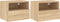 vidaXL - Tv-wandmeubels - 2 - st - 40x30x30 - cm - bewerkt - hout - sonoma - eikenkleur