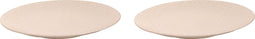Palmer Bord coupe Ripple 27 cm Offwhite Stoneware 2 stuks