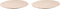 Palmer Bord coupe Ripple 27 cm Offwhite Stoneware 2 stuks