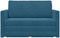 vidaXL - Ligbed - Sofa - 2-in-1 - Blauw - 124x204x61 - cm - Velours