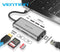 Vention CNDHB - USB C Hub - HDMI USB 3.0 Ethernet TF SD PD Oplaad 4K Ultra-HD ondersteuning