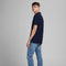 JACK&JONES PREMIUM JPRBLALOGO SPRING SS POLO NOOS - Polo - Katoen met stretch - Donkerblauw - Maat L
