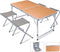 Relaxwonen | Campingtafel met 4 stoelen | 120 x 60 x 40cm