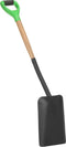 vidaXL - Spade - D-greep - staal - en - hardhout