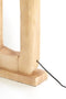 Light & Living Vloerlamp Kelafo - Mangohout - 125cm - Naturel - excl. kap