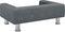 vidaXL Kinderbank 70x45x26,5 cm fluweel donkergrijs