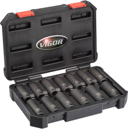 Vigor V5550L Dop (zeskant) Kracht-dopsleutelinzetset 13-delig 1/2 (12.5 mm)