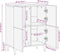 vidaXL - Dressoir - 60x33,5x75 - cm - massief - mangohout