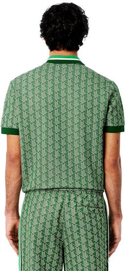 Lacoste DH1417-51 Polo - Heren - Korte Mouw - Calathea/Sabler - Maat S