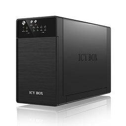 ICY BOX IB-RD3620SU3 - RAID/JBOD-box - 2x 3.5" bays - Zwart