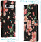 iMoshion Hoesje Geschikt voor Google Pixel 7a Hoesje Met Pasjeshouder - iMoshion Design Softcase Bookcase - Zwart / Blossom Watercolor Black