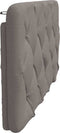 vidaXL - Hoofdbordkussen - 100 - cm - stof - taupe