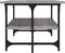 vidaXL - Salontafel - 100x50x40 - cm - bewerkt - hout - grijs - sonoma - eikenkleurig