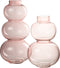 J-Line vaas Bol - glas - roze - large - 36 cm hoog