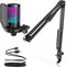 FIFINE A6T - USB Gaming Microfoon - RGB - Met Verstelbare Arm - Zwart