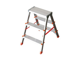 FILO Dubbelzijdig trapgereedschap - Aluminium - 2x3 treden (2 stuks)