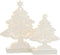J-Line decoratie Kerstboom - hout - wit - large - LED lichtjes