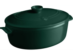 Emile Henry Ronde Kookpot - FLAME® keramiek - 28 cm - Donkergroen