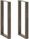 vidaXL - Salontafelpoten - 2 - st - U-vormig - 50x(100-101) - cm - staal - naturel