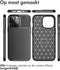 iMoshion Hoesje Geschikt voor iPhone 14 Pro Hoesje Siliconen - iMoshion Carbon Softcase Backcover - Zwart