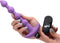 XR Brands Vibrating Silicone Anal Beads and Remote Control purple