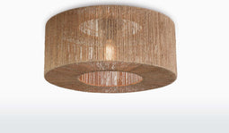 GOOD&MOJO Plafonniere Iguazu - Jute - Ø60cm - Scandinavisch,Bohemian