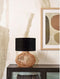 GOOD&MOJO Tafellamp Kalahari - Zwart/Rotan - Ø32cm - Modern