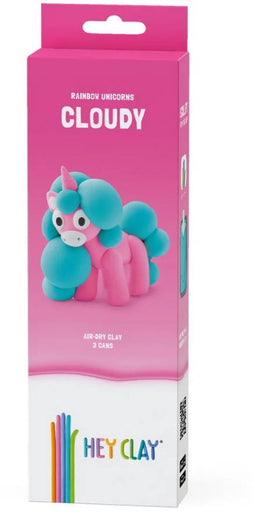 Hey Clay - interactieve speelklei - Rainbow Unicorn - Cloudy