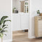 vidaXL - Draaideuren - lamellendesign - 1-paar - 90x100 - cm - wit