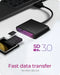 Icy Box IB-CR301-U3 - Geheugenkaartlezer - CF MicroSD SD SDHC SDXC 3 sleuven - Zwart