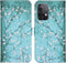 iMoshion Hoesje Geschikt voor Samsung Galaxy A52s / A52 (4G) / A52 (5G) Hoesje Met Pasjeshouder - iMoshion Design Softcase Bookcase - Blauw / Meerkleurig / Blossom