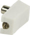 Coaxconnector Male PVC Wit