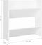 vidaXL - Wandschoenenkasten - 4 - st - 60x18x60 - cm - bewerkt - hout - wit