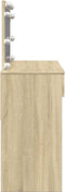 vidaXL - Kaptafel - met - LED-verlichting - 100x40x120 - cm - sonoma - eikenkleurig