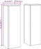 vidaXL - Plantenstandaards - Poort - - - 2 - stuks - - - Wit - - - 24x24x75 - cm - - - Staal