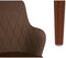 Leunstoel Ruiten Bruin Zwart Staal 53 x 90 x 43 cm (2 Stuks)